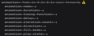 无效的动画填充模式值(向前而不是向后)