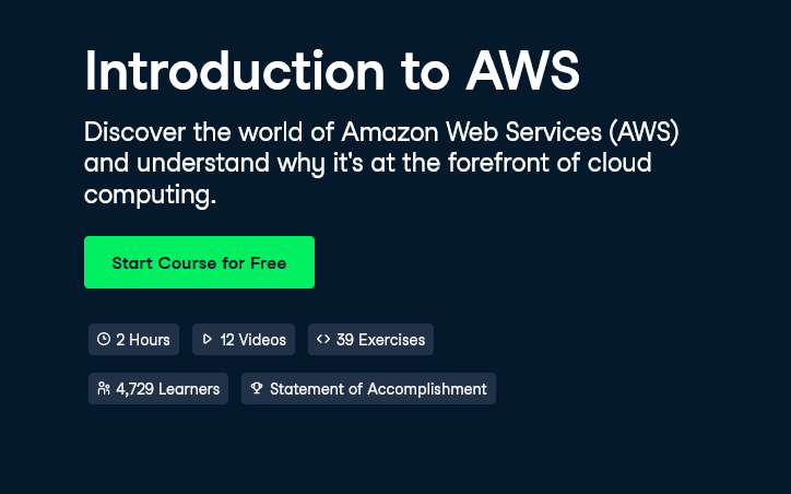 学习 AWS 和云计算的免费课程