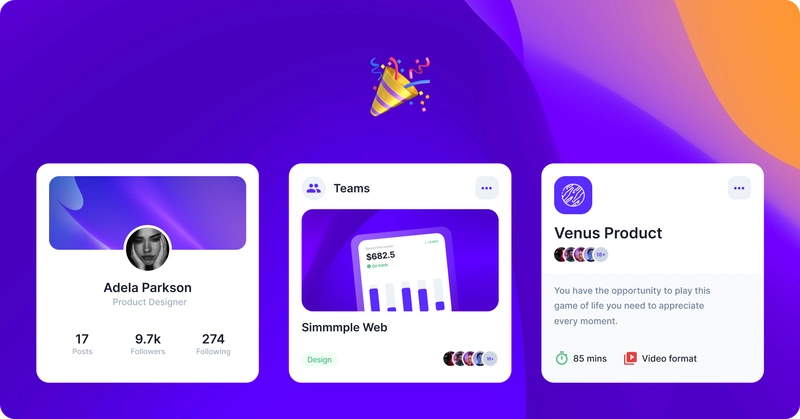 Chakra UI 现代卡片和组件