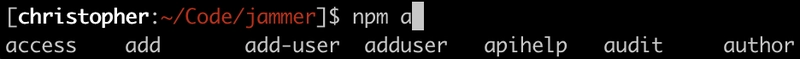 npm 补全