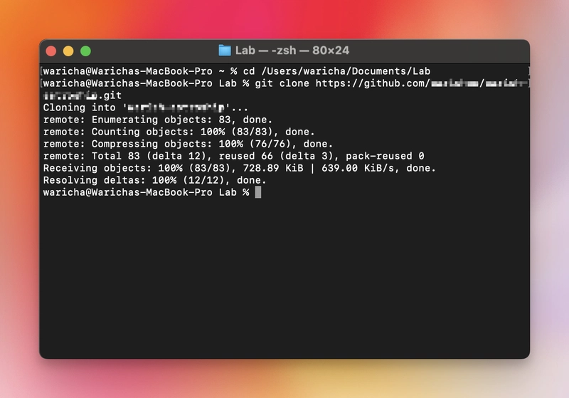 git 克隆成功