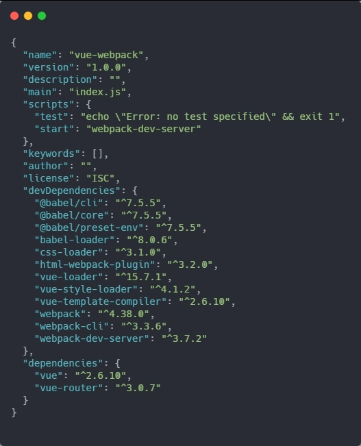 包.json