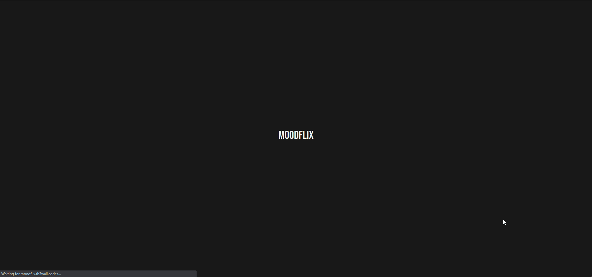 Moodflix 正在加载页面