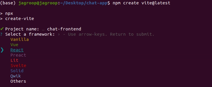 选择 React.js