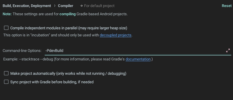 pdevbuild