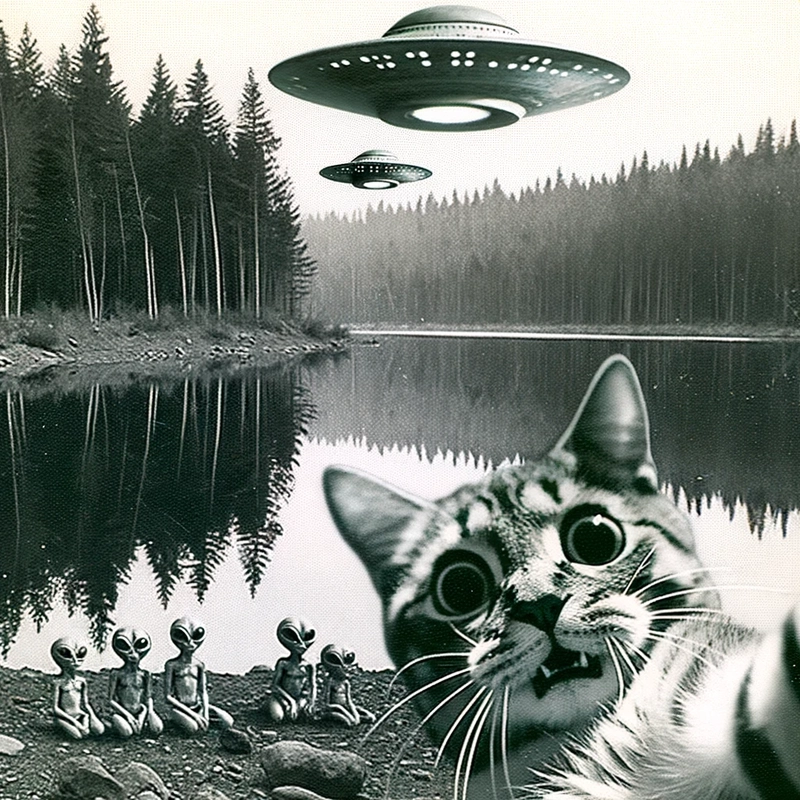 我的猫 Twocat 的自拍照