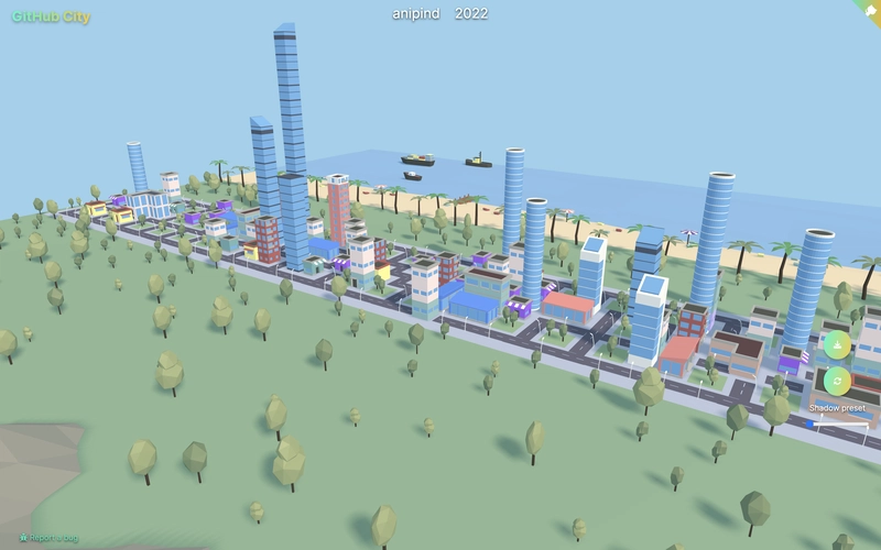 可爱的 3D 城市图像