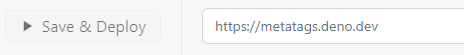 部署 URL
