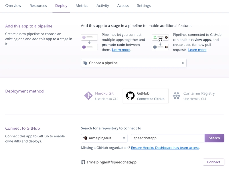 连接到 GitHub