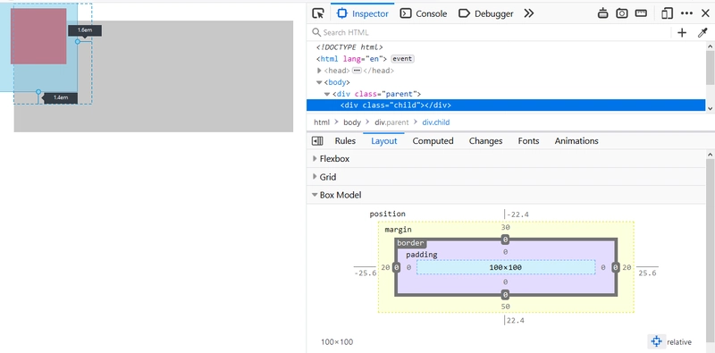 使用 CSS 定位的页面元素的坐标