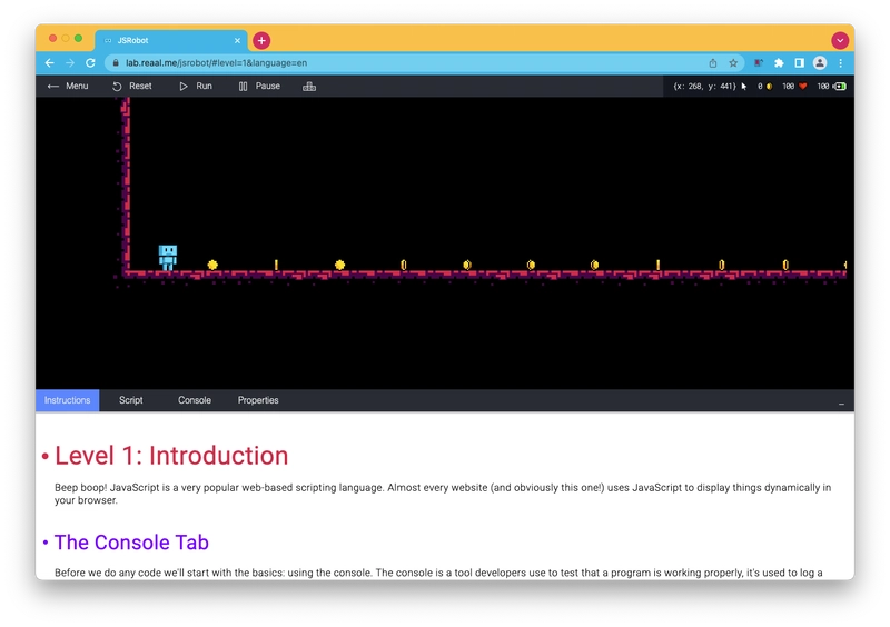 JSRobot 学习 JavaScript