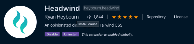 Visual Studio Code 商店中的逆风