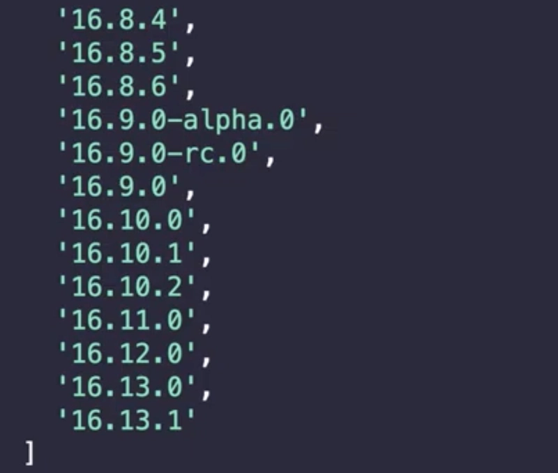 npm 与 React 版本输出