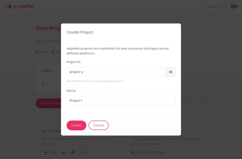 Appwrite 的自定义 ID