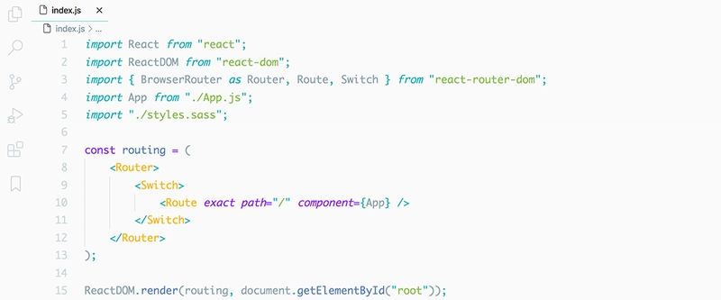 使用 Material - Lighter 主题的 React 代码片段