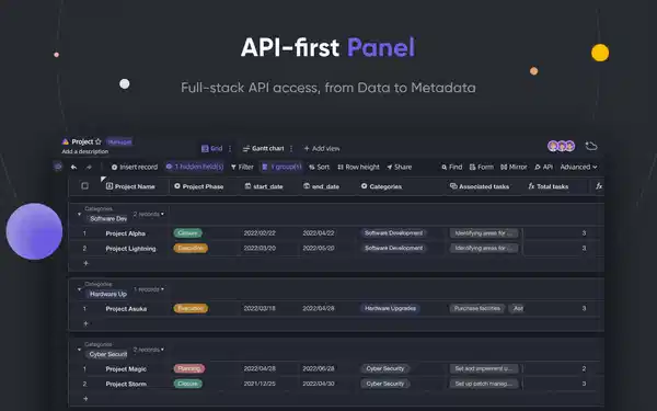 API 第一个面板