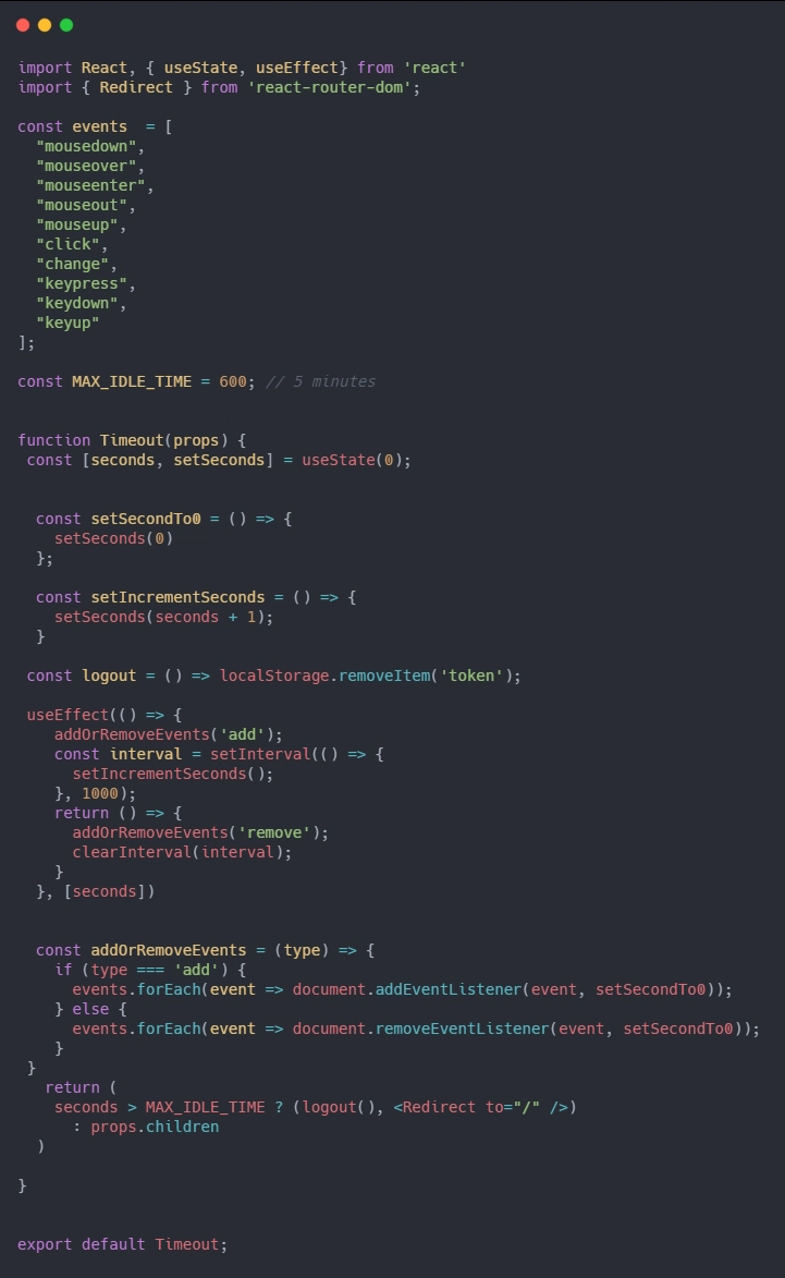 useEffect componentWillUnmount