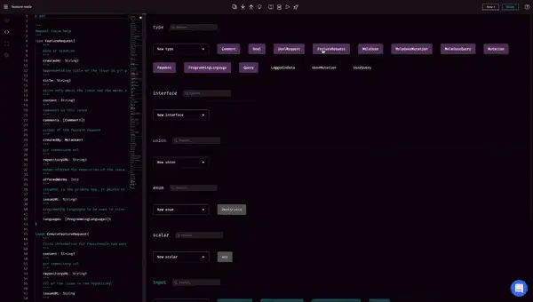 GraphQL Editor 的新特性 gif