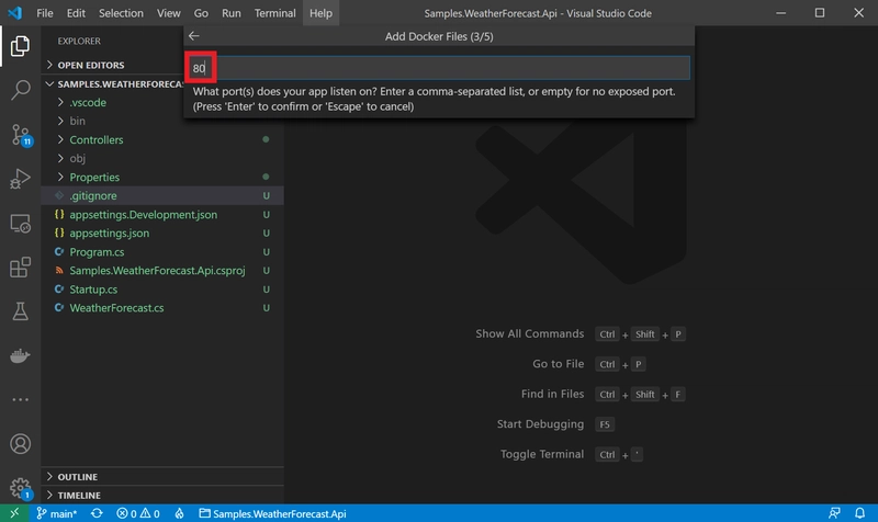 VS Code Dockerfile 创建步骤 3