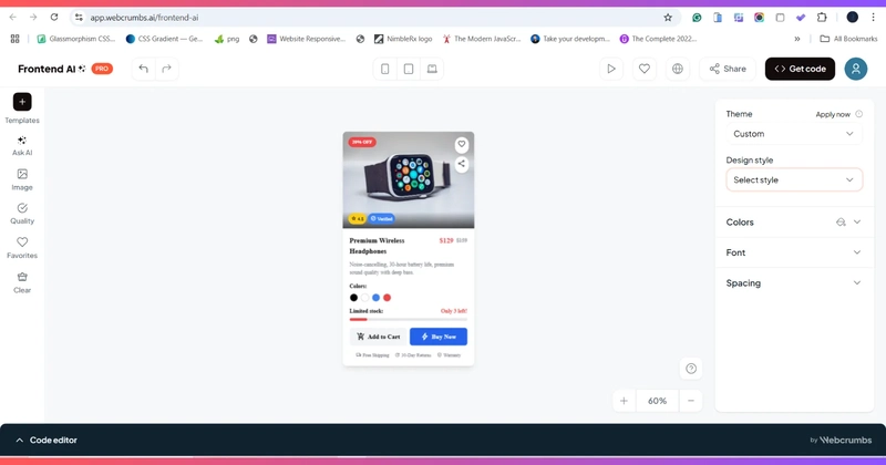 Webcrumbs 前端 AI