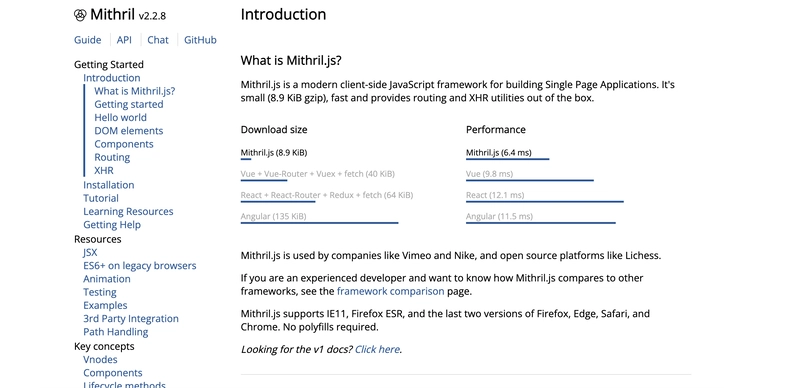 MithrilJS