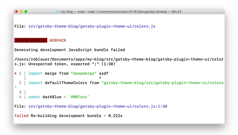 gatsby cli
