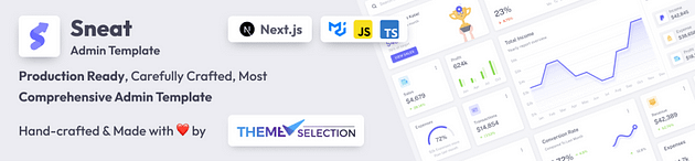 Sneat MUI React Next js 管理模板
