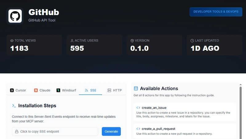 GitHub MCP 服务器