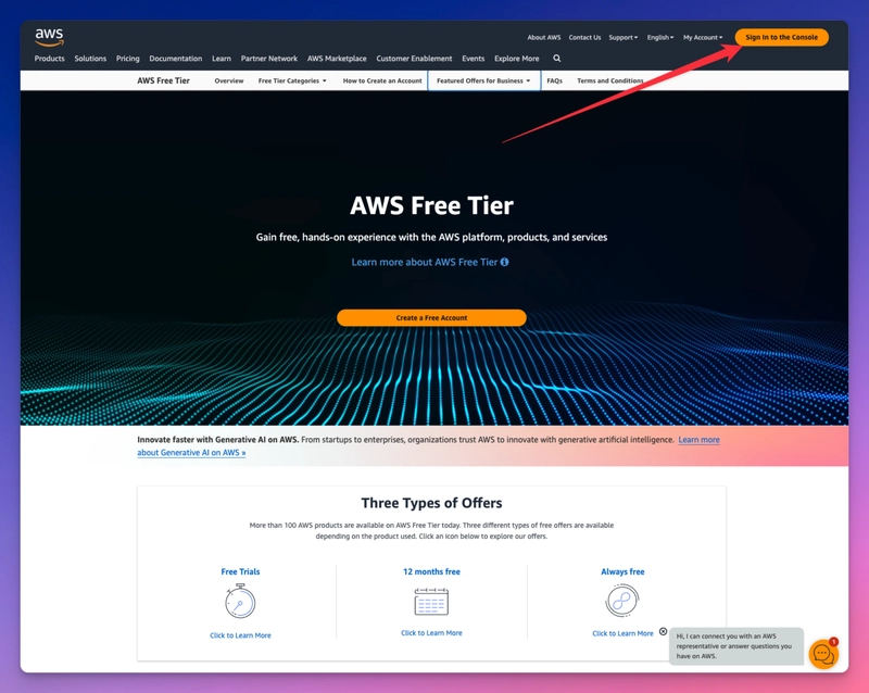 AWS 控制台