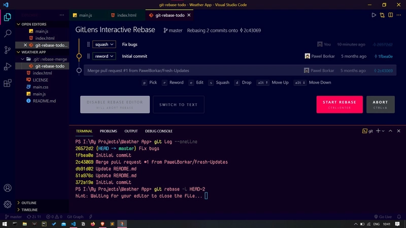 开始 Rebase