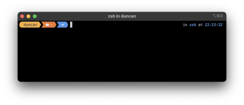 在 iTerm 中正确安装了 Oh My Posh 并正确配置了字体