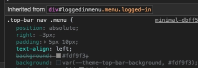 CSS 代码快照