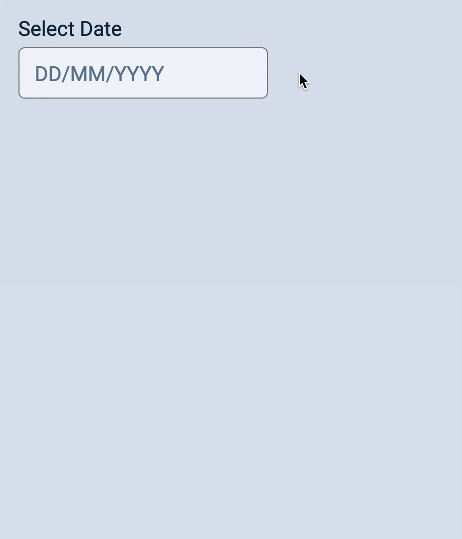 日期选择器实际操作示例