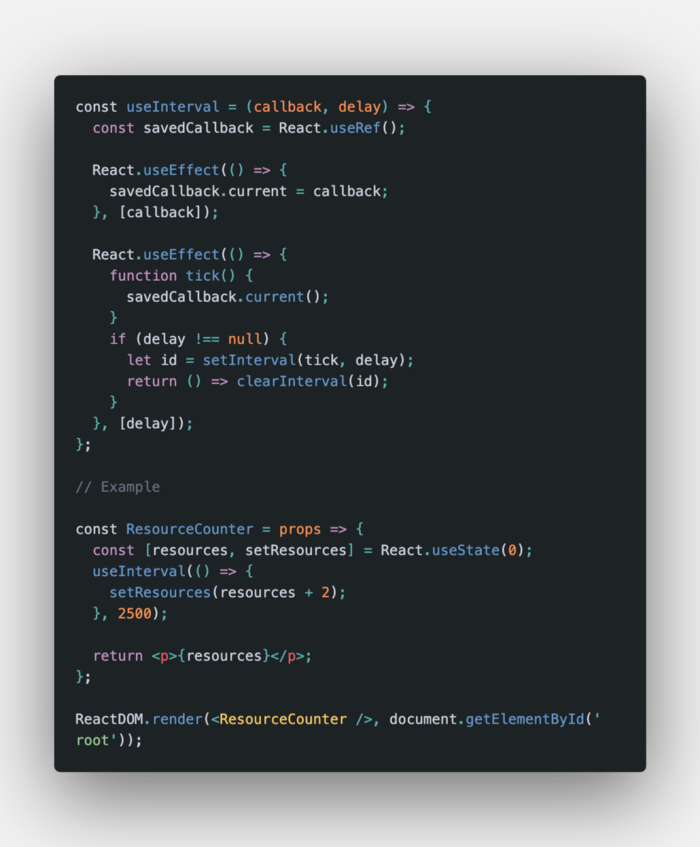useInterval - React Hook