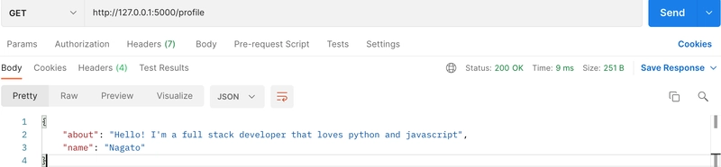 配置文件 API 调用的 JSON 格式