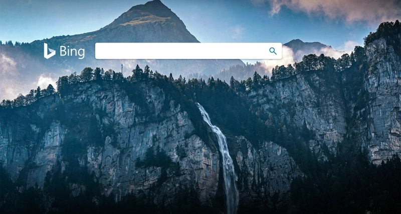 已禁用 JavaScript 的 Bing 主页