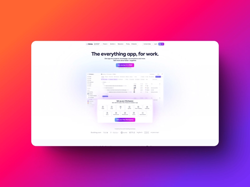 ClickUp 仪表板