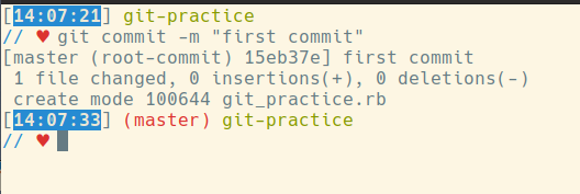 git commit -m '第一次提交'