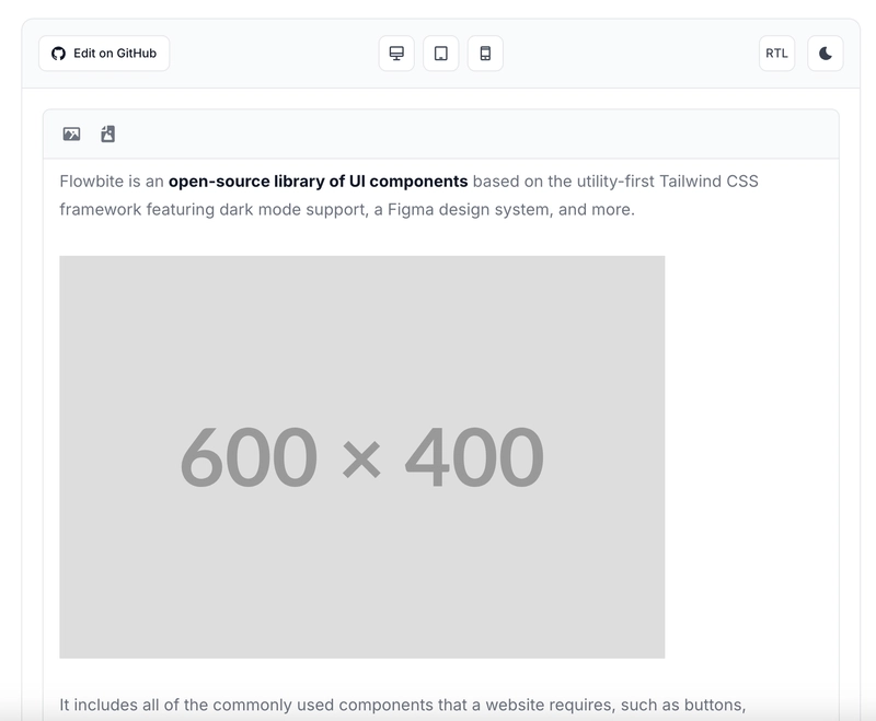 Tailwind CSS 所见即所得图像