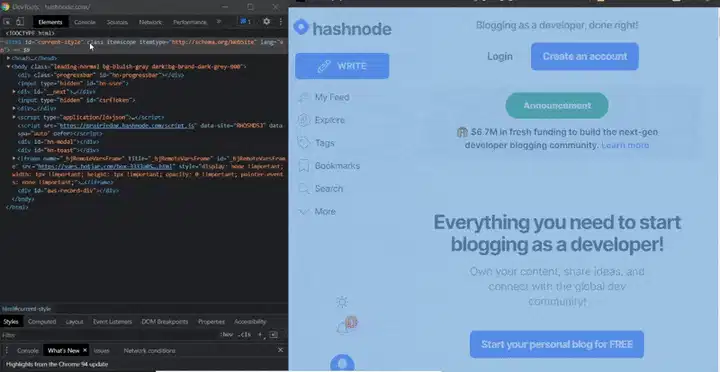 Hashnode的黑暗模式
