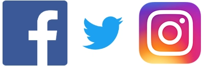 Facebook + Twitter + Instagram 徽标
