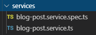 VS Code 中的 Services 文件夹