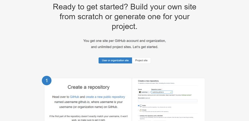 仪表板 GitHub Pages，一个简单且免费的托管选项，允许您直接从 GitHub 存储库托管静态网站。