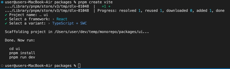 使用 vite 创建一个 React 项目