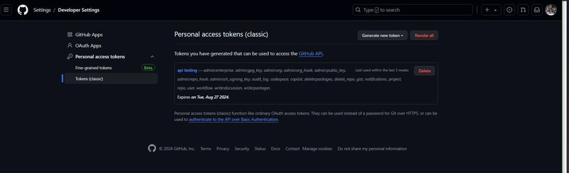 GitHub 访问令牌