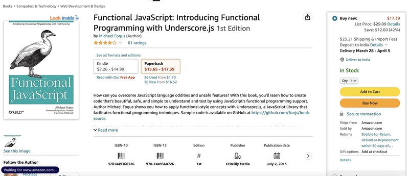 Michael Fogus 的函数式 JavaScript