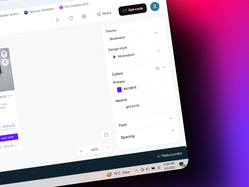 Webcrumbs 前端 AI
