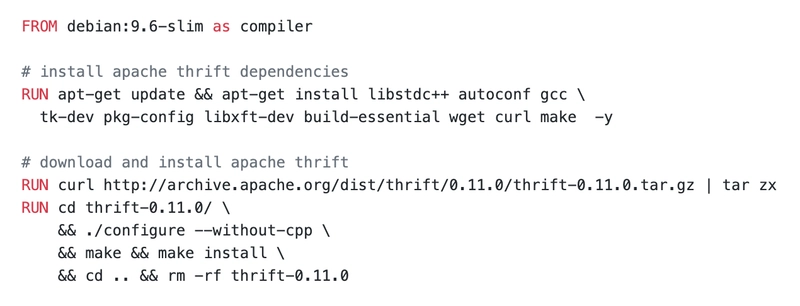 这里我们安装apache thrift