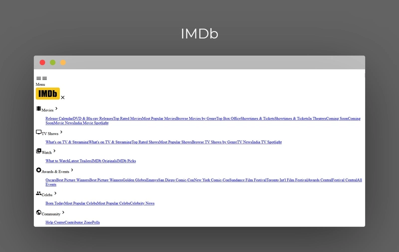 IMDb 网站
