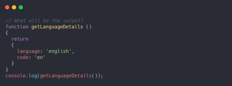 控制台的输出是什么?